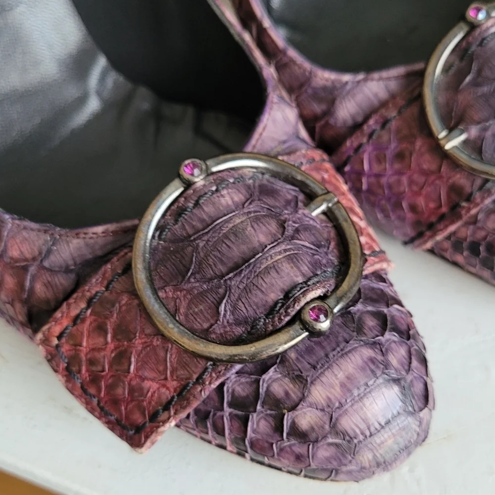 STUART Weitzman Pumps snake heels - Picture 8 of 16